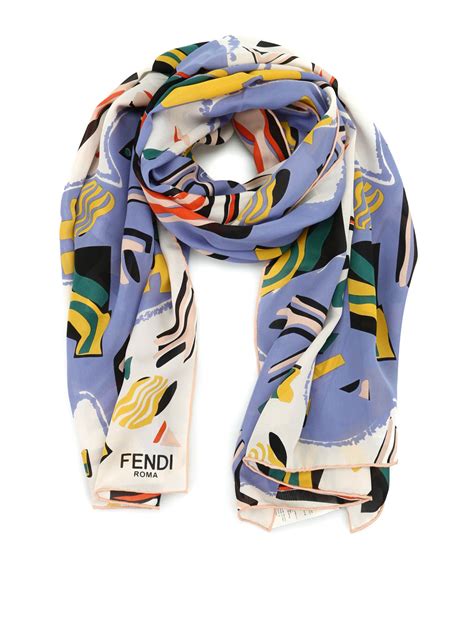 fendi silk scarf ebay|fendi silk scarf women's.